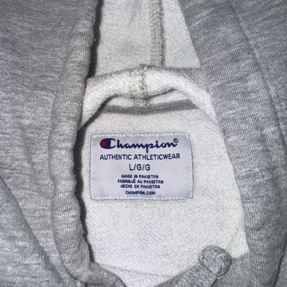 Champion Light Gray Athletic Hoodie